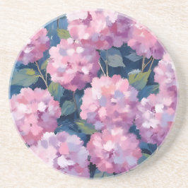 Blush Pink Hydrangeas Floral Underlägg