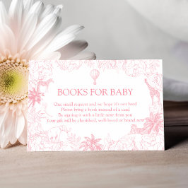 Blush Pink Jungle Safari Animals Books for Baby Tilläggskort