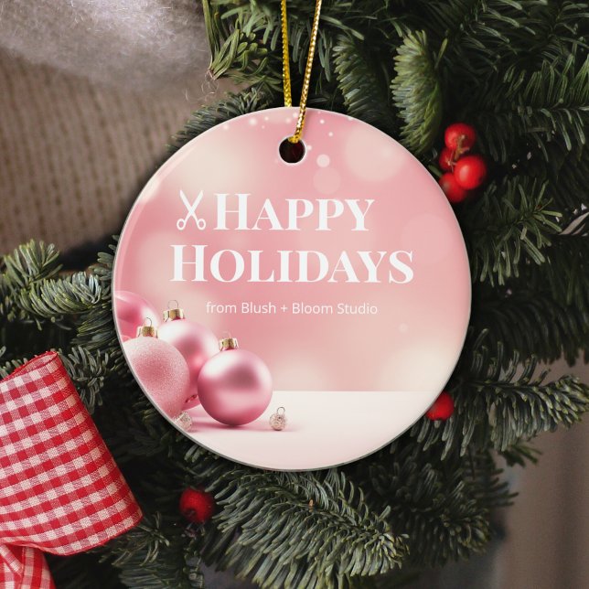 Blush Pink Logo Ornament for Salons (Skapare uppladdad)