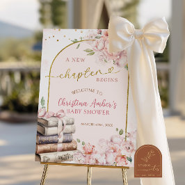 Blush Pink Peony Storybook Theme Bridal Shower  Poster