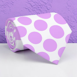 Blush Pink Polka Dots on White Custom Necktie Slips