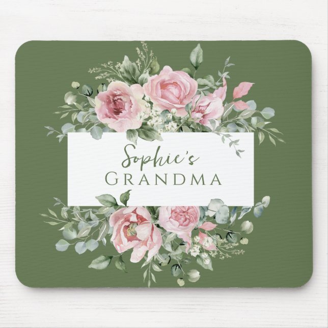 Blush Pink Rose Grandma Musmatta (Framsidan)