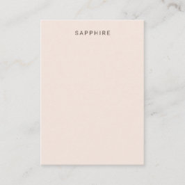 Blush Pink Sapphire Display Card Visitkort