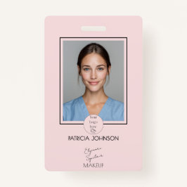 Blush Pink Script Logo Photo Makeup