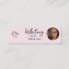 Blush Pink Script Social Icon QR Code Photo Makeup