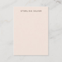 Blush Pink Silver Display Card