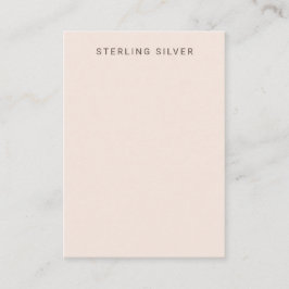 Blush Pink Silver Display Card Visitkort