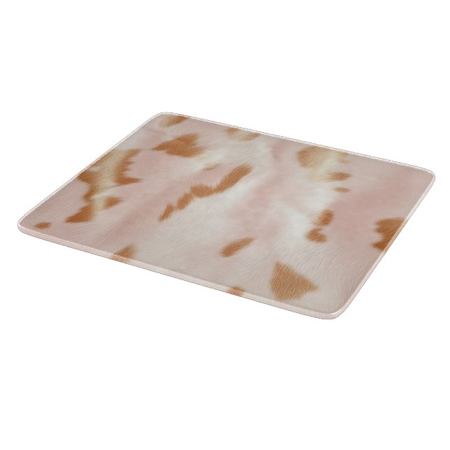 Blush Pink Tan Southwest Faux Cowhide (Hörn)