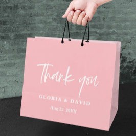Blush Pink Thank You Wedding