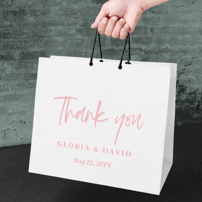 Blush Pink Thank You Wedding  (Skapare uppladdad)