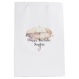 Blush Pink Umbrella Birthday