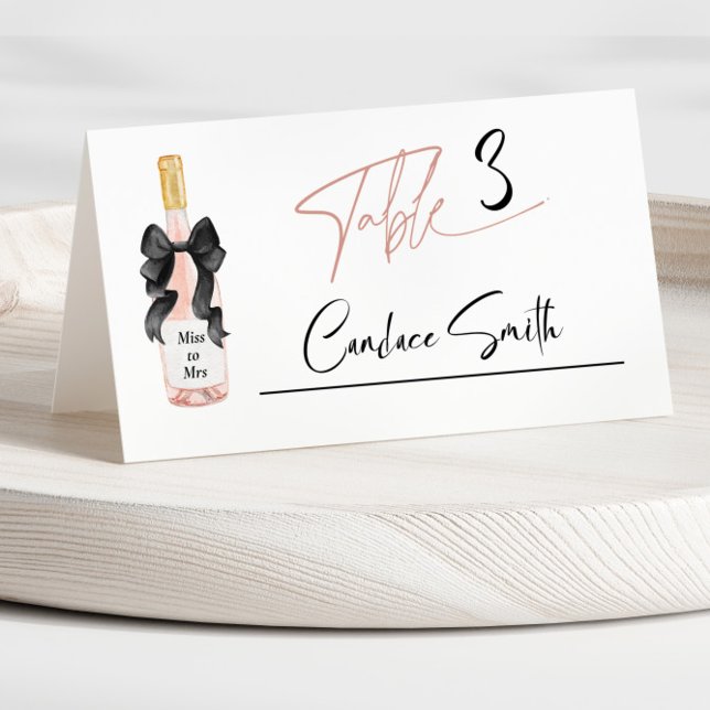 Blush Poppa Champagne Bröllopsfest Placeringskort (Skapare uppladdad)