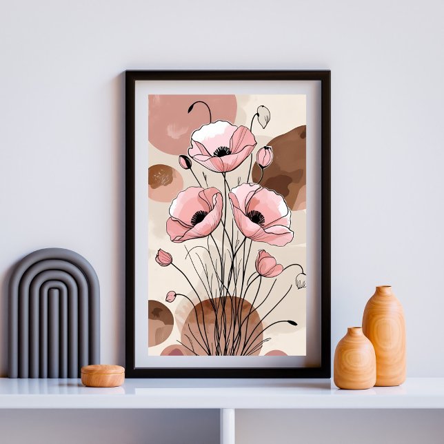 Blush Poppies Serenity Fototryck (Skapare uppladdad)