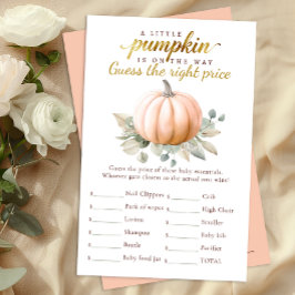 Blush Pumpkin Baby Shower Gissa Priset Spel