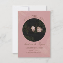 Blush Romance Save the Date with Photo Spara Datumet