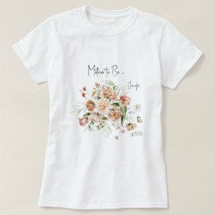 Blush Rosa Blivande Mamma Baby Shower T Shirt