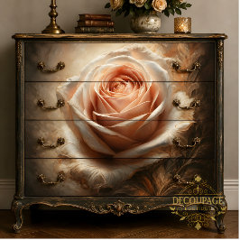 Blush Rosa Center Dekoupage Pappersservetter