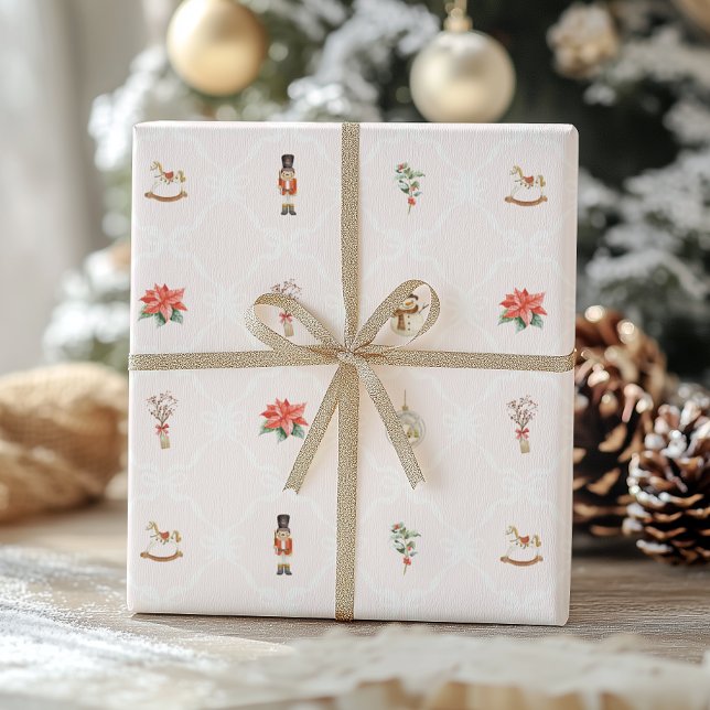 Blush Rosa Coquette Jul  Presentpapper (Skapare uppladdad)