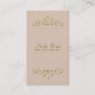 Blush Rosa & Guld Elegant Chic Anpassad Glam Visitkort