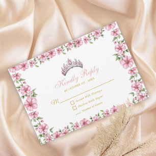Blush Rosa Guld Mis Quince Glitter Quinceañera OSA Kort