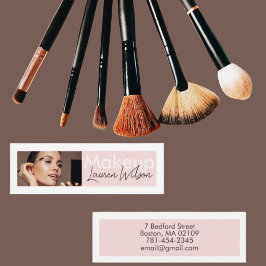 Blush Rosa Hår, Smink & Skönhetsstudio Mini Visitkort
