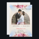 Blush Rosa Kyrkligt Bröllopsutlysande Spara Datumet<br><div class="desc">Meddela om er heliga fest med detta eleganta kristna "Save the Date"-kort med mjuka rosa blommiga accenter och en delikat romantisk layout. De rosafärgade rosorna och det diskreta korsdetaljen skapar en graciös och troendeinspirerad design som är perfekt för kyrkbröllop och traditionella kristna ceremonier.</div>