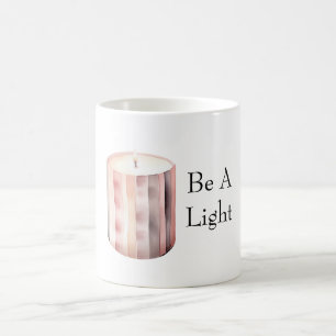 Blush Rosa Ljus Bli Ett Ljus Kaffemugg
