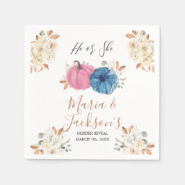 Blush Rosa & Marin Pumpa Köns Avslöjande Pappersservett