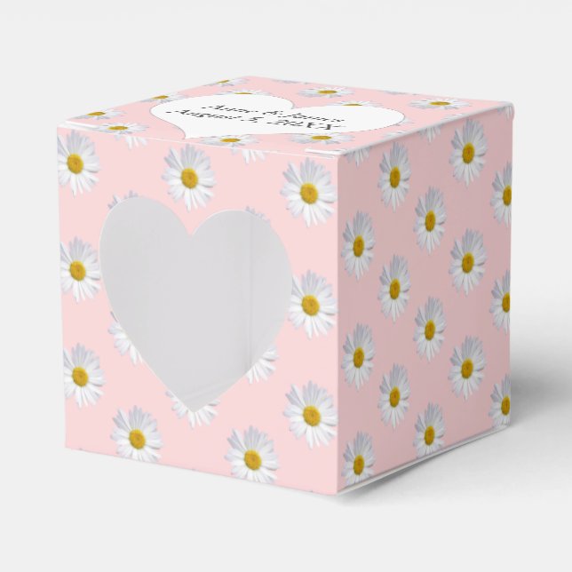 Blush Rosa med Tusenskönor Favoritlåda Presentaskar (Framsidan Sidan)