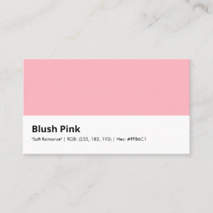 Blush Rosa   "Mjuk Romantik"  Visitkort