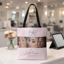 Blush Rosa Script Logotyp Foto Ögonfransstudio
