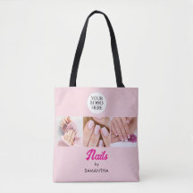 Blush Rosa Skript Foto Nagelsalong