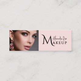 Blush Rosa Sminkartist Qr Kod Social Ikon Mini Visitkort