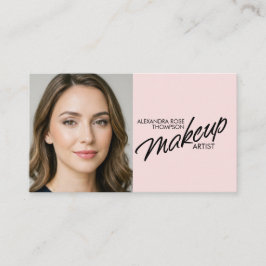 Blush Rosa Sminkartist Qr Kod Social Ikon Visitkort