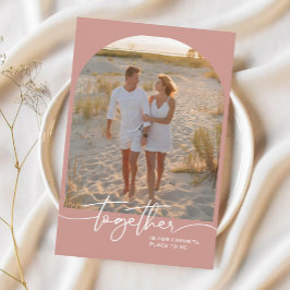 Blush Rosa Tillsammans Typografi Par Valentin Kort