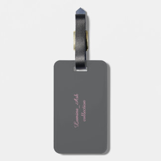 Blush Rose Bagageetikett — Lumina & Ash Kollektion Bagagebricka