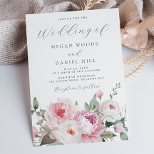 Blush & Rose Botanical Floral Wedding