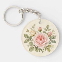 Blush Rose Cottage Garden Watercolor
