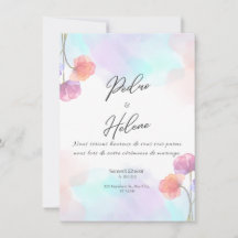 Blush Rose Elegance Wedding Invitation