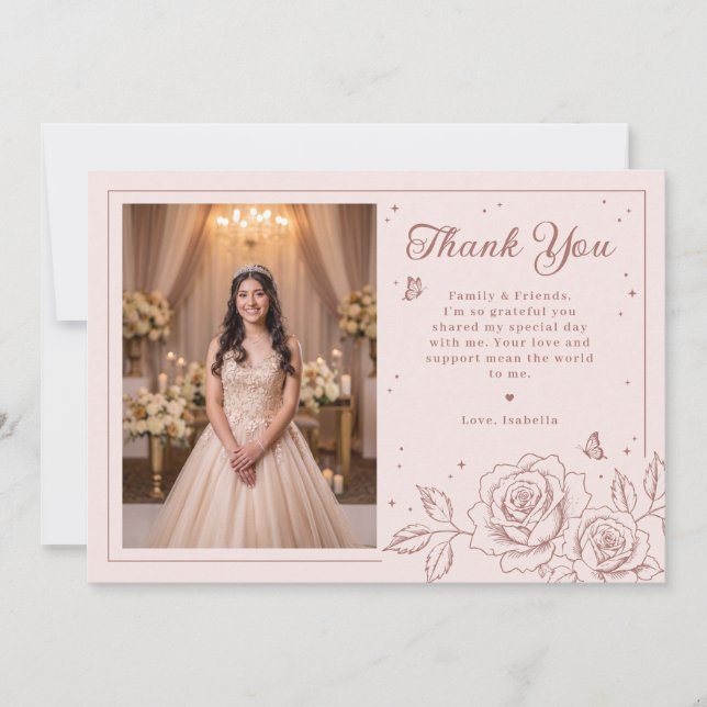 Blush Rose Gold Quinceañera (Framsida)