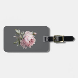 Blush Rose Luggage Tag — Lumina & Ash Collection Bagagebricka