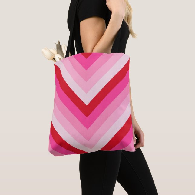 Blush Rush Chevron Tygkasse (Närbild)