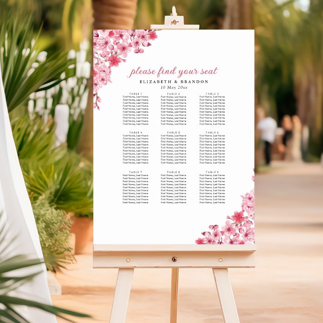 Blush Sakura Wedding – Spring Floral  Poster (Skapare uppladdad)