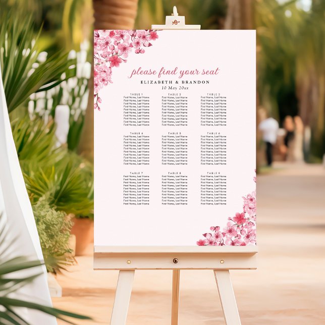 Blush Sakura Wedding – Spring Floral  Poster (Skapare uppladdad)