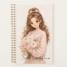 Blush Silk Garden Blomster Planner redigerbar