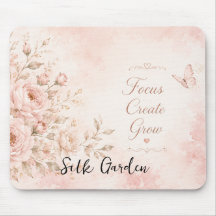 Blush Silk Trädgård Blommig Musmatta