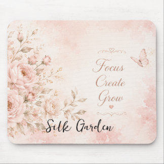 Blush Silk Trädgård Blommig Musmatta