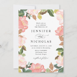 Blush Spring Floral | Bröllop Inbjudningar