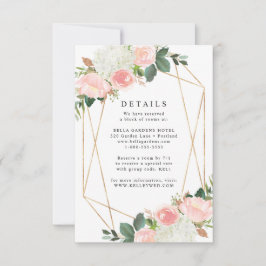 Blush Spring Floral | Bröllopsdetaljkort OSA Kort