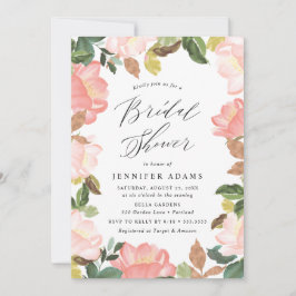 Blush Spring Floral | Bröllopsdusch Inbjudningar